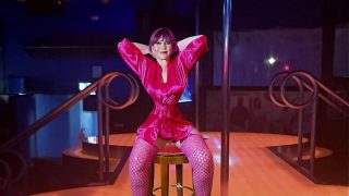 Granny Carmen Angel: Pretty in Pink Two Vibrator Play & Cum