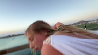 Cheating on Girlfriend with Hot Blonde Milf